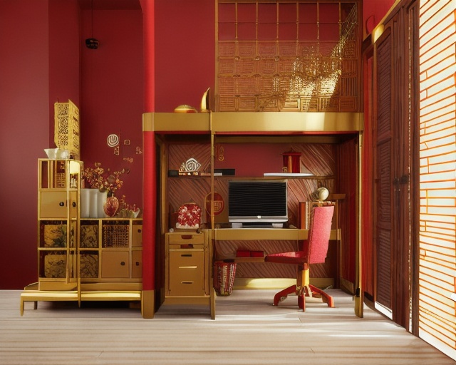 japanese-style room,christmas gold and red deco,room divider,wooden shutters,secretary desk,plantation shutters,interior decoration,contemporary decor,home interior,writing desk,chinese screen,interio