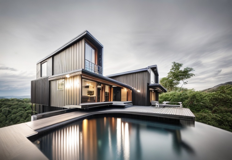 modern architecture,modern house,inverted cottage,timber house,dunes house,cubic house,wooden house,wooden decking,cube house,new england style house,metal cladding,summer house,house shape,danish hou
