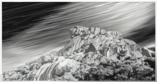 mandelbulb,alluvial fan,volcanism,ice landscape,ice crystals,gray-scale,rogue wave,stony coral,ice planet,mineral,japanese waves,sea stack,glaciers,cellophane noodles,matruschka,solidified lava,fluid 