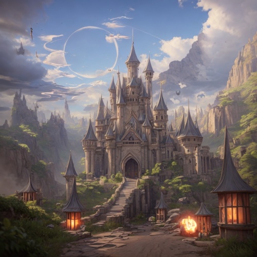 fairy tale castle,fantasy landscape,castle of the corvin,fantasy world,hogwarts,fairytale castle,fantasy city,fantasy picture,fairy tale,a fairy tale,3d fantasy,castel,fairytale,knight's castle,gothic