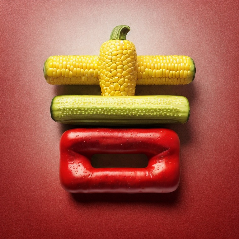 玉米，红辣椒，紫茄子，黄瓜，花园,colorful vegetables,food collage,fruits and vegetables,snack vegetables,food icons,three primary colors,vegetables,food styling,red yellow,cooking book cover,vegetables landscape,frui