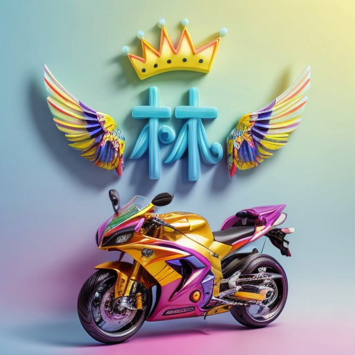 浅色糖果，渐变浅色背景，字立体,motogp,crown render,drag race,crown icons,motorcycle racer,bike colors,moto gp,motorcycles,grand prix motorcycle racing,motorcycle racing,motorbike,bike pop art,vector graphic,life sta