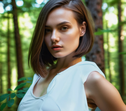 in the forest,female model,portrait photography,natural color,natural cosmetic,model,spruce shoot,in green,model beauty,menswear for women,lena,danila bagrov,orlova chuka,pale,asymmetric cut,forest ba