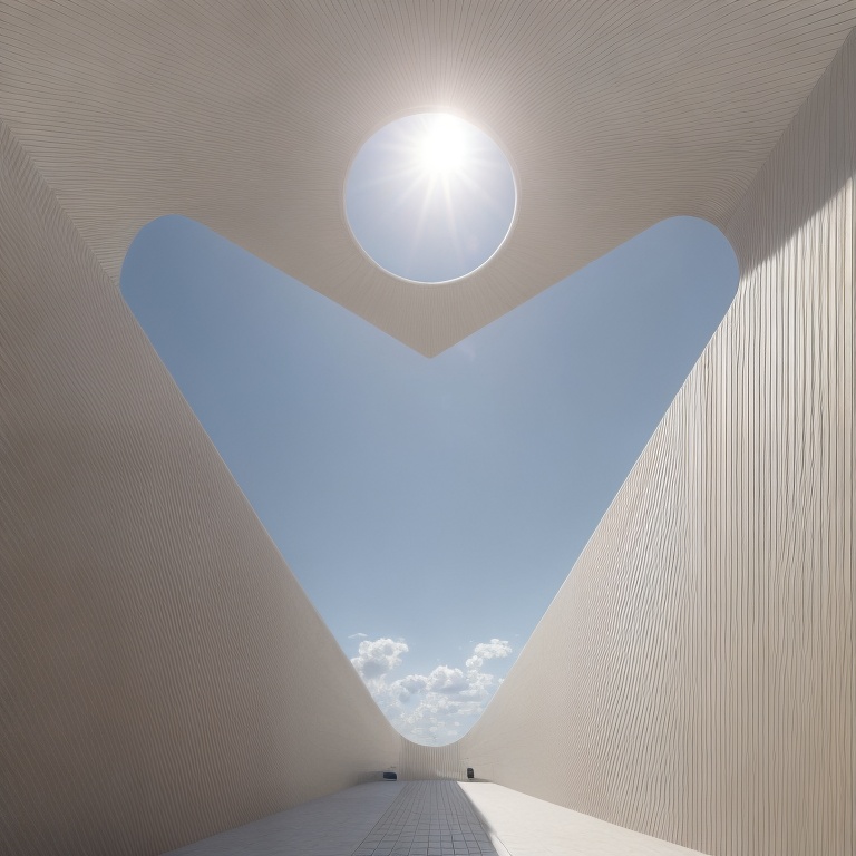 daylighting,sky space concept,archidaily,skylight,concrete ceiling,wall lamp,3-fold sun,tempodrom,jewelry（architecture）,convex,wall light,three centered arch,3d rendering,render,roof landscape,amphith