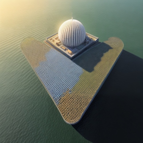 concrete ship,helipad,cooling tower,artificial island,coastal defence ship,landing ship  tank,dock landing ship,floating island,k13 submarine memorial park,3d render,3d rendering,render,nuclear reacto