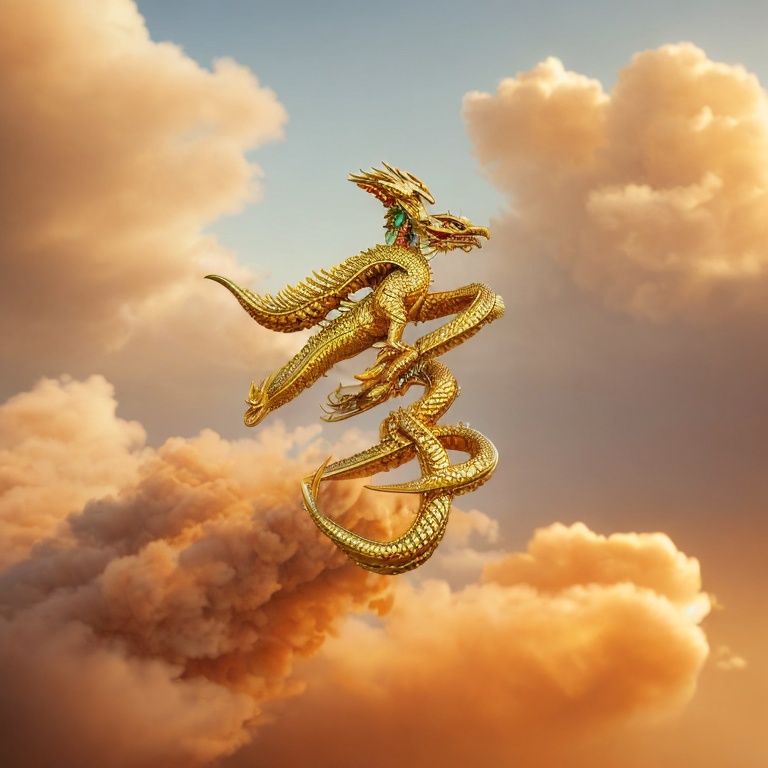 金龙，3D，立体，镶玉边,flying snake,rod of asclepius,caduceus,photo manipulation,alpino-oriented milk helmling,serpent,weathervane design,golden dragon,wyrm,flying noodles,image manipulation,photoshop manipulat